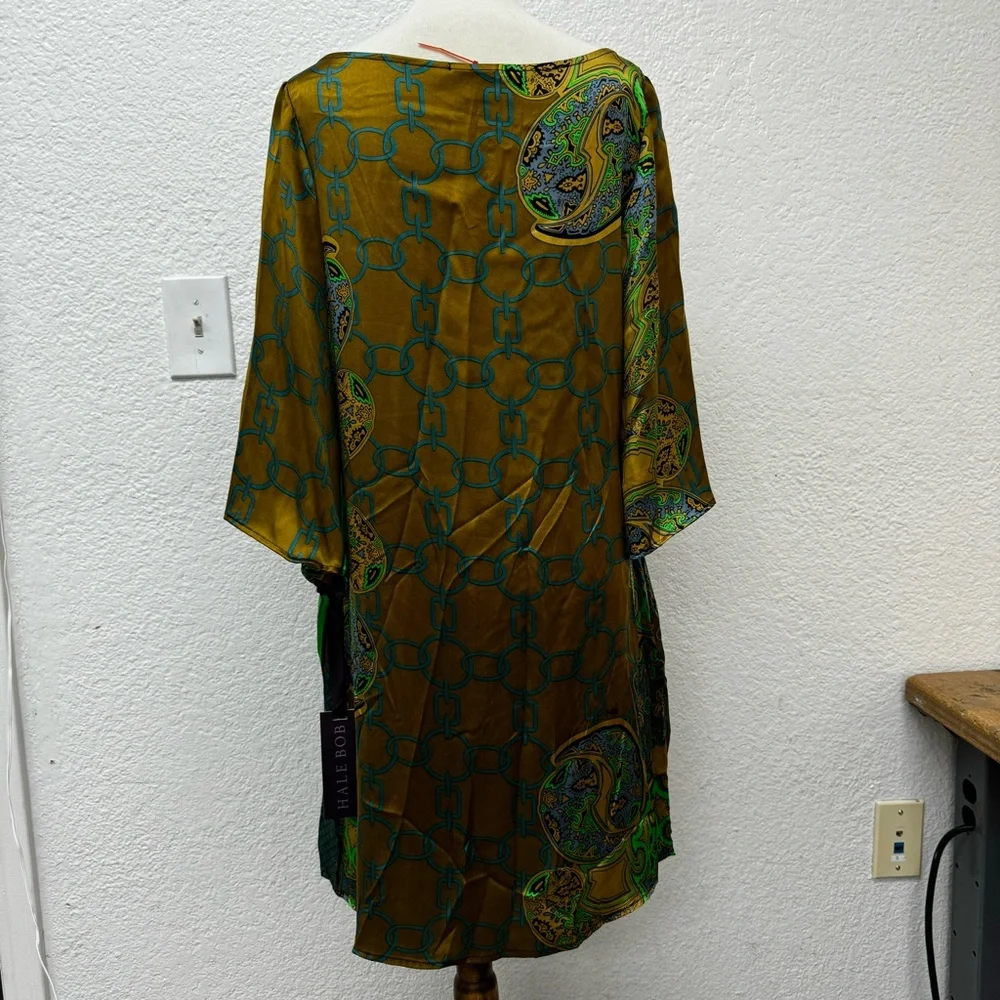 HALE BOB women's clothing sample sales, brand new , Printed Silk Dress  (HB047) - Picture 2 of 4